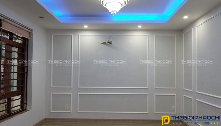 Trang Trí Phào Chỉ Tường Trơn Biệt Thự Phố Nhẹ Nhàng, Cuốn Hút